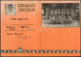 Szolgálati emléklap