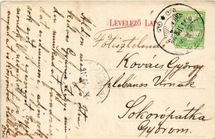 1914 Egyed, Fogyasztási szövetkezet üzlete, Egyed Artur kastélya, indóház, vasútállomás, gőzmozdony,...