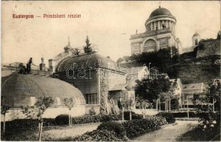 Esztergom, Prímáskerti részlet, Bazilika. Kaufmann Ferenc kiadása (EK)