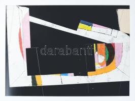 Konok Tamás (1930-2020): Cím nélkül, 1969 körül. Kollázs, papír. Jelzés nélkül. Molnár Ani Galéria e...