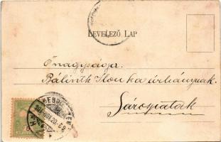 1904 Hortobágy, csikósok, magyar folklór. Pongrácz Géza kiadása (fl)