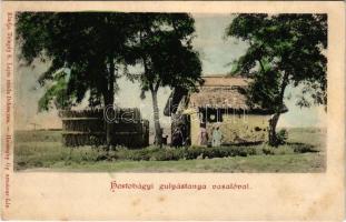 Hortobágy, gulyás tanya vasalóval, magyar folklór. Telegdy K. Lajos utóda kiadása és Haranghy Gy. am...