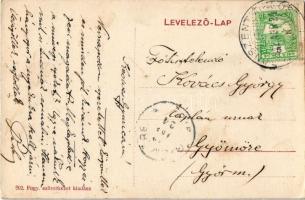 1912 Mosonszentmiklós, Moson-Szt.-Miklós; templom, iskola. Fogyasztási szövetkezet kiadása (EK)