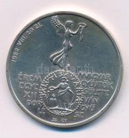 Szolláth György (1927-) / Vadász György (1924-1997) 1982. "MÉE XII. Vándorgyűlése - Szombathely / Marcus Aurelius" jelzett Ag emlékérem (35,03g/0.640/42,5mm) T:UNC,AU Adamo SH1