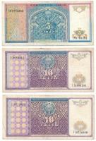 Üzbegisztán 1994. 5S + 10S (2x) T:F Uzbekistan 1994. 5 So'm + 10 So'm (2x) C:F Krause P#75, P#76