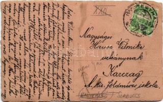 1910 Nagykálló, iskola terve, főépület. photo (EK)