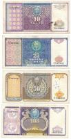 Üzbegisztán 1994. 10S + 25S + 50S + 100S T:F Uzbekistan 1994. 10 So?m + 25 So?m + 50 So?m + 100 So?m C:F Krause P#76, P#77, P#78, P#79