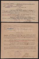 1933-1934 Csomor János kölkedi korcsmáros büntetőügyének iratai, 4 db