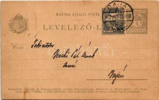 1902 Egyedi, kézzel festett művészlap, vadászjelenet / hand-painted art postcard: hunting (EK)