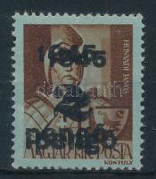 1945 Kisegítő 2P/4f kettős felülnyomással / Mi 803 with double overprint