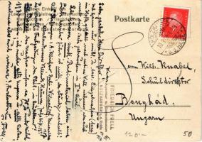 1930 Vor 100 Jahren Handgewerbe heute in gleicher Güte, Blaustern / German textile advertisement car...