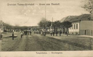 Temesújfalu Church street (EB)