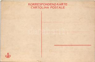 Trieste, Trieszt; Via Giulia e Monumento D. Rossetti / statue, tram