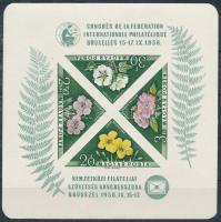 1958 FIP (I.) - Virág (I.) vágott blokk (18.000)