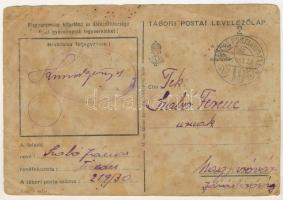 1942 "Emlékül az orosz frontról", második világháborús kézzel rajzolt tábori postai levele...