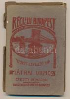 Budapest - Régi és új Budapest. 12 levelezőlap, Mátrai Vilmos eredeti rézkarcai, nyomatokat készítet...