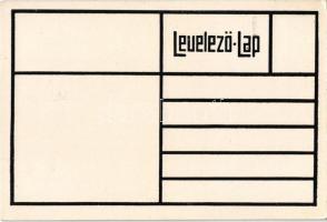 Budapest, Lánchíd. Wiener Werkstätte stílusú magyar szecessziós litho művészlap. Art Nouveau s: Föld...