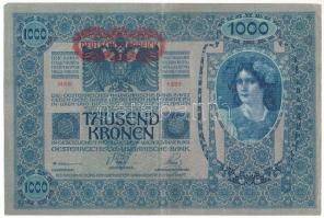 1902. 1000K vízszintes, piros "DEUTSCHÖSTERREICH" felülbélyegzéssel, "1202 19228&quot...