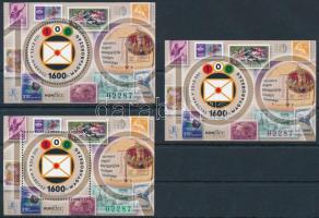 2022 HUNFILEX két eltérően fogazott és egy vágott blokk, azonos zöld, piros és fekete sorszámmal (22.700)