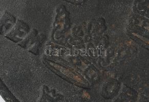 Svéd 5 öre érmét ábrázoló vas alátét, d: 15,5 cm