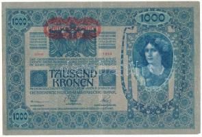 1902. 1000K vízszintes, piros "DEUTSCHÖSTERREICH" felülbélyegzéssel, "1254 10538&quot...