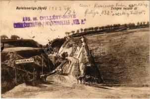 1923 Balatonaliga (Balatonvilágos), fürdőtelepre vezető út + "132. sz. CSILLÉRY-MOVE CSERKÉSZCS...