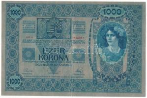 1902. 1000K vízszintes, piros "DEUTSCHÖSTERREICH" felülbélyegzéssel, "1263 38151&quot...