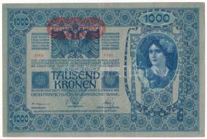 1902. 1000K vízszintes, piros "DEUTSCHÖSTERREICH" felülbélyegzéssel, "1235 51038&quot...