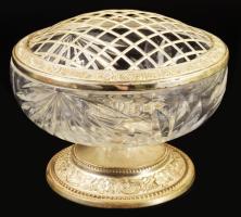 Talpas ezüstözött potpourri, 16x12 cm