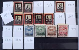 Oroszország, Szovjetunió pecsételt gyűjtemény az 1918-1924 közötti időszakból, 8 lapos A4-es berakób...
