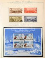 Szovjetunió gyűjtemény az 1958-1961 közötti időszakból szovjet kiadású előnyomott albumban