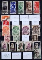 Szovjetunió gyűjtemény katalógussorrendben az 1925-1947 közötti időszakból 16 fekete lapos, 7 soros ...