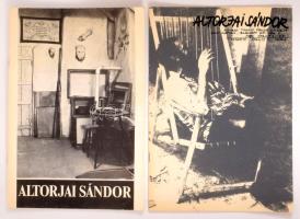 1980-1990 Altorjai Sándor 2 db kiállítási katalógusa (Fővárosi Tanács Óbuda Galéria, István Király Múzeum Székesfehérvár.