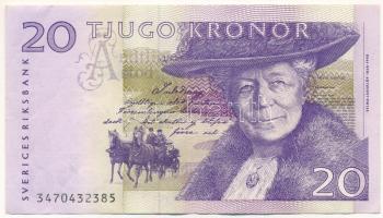 Svédország 2003. 20K "3470432385" "Selma Lagerlöf / Nils Holgersson" T:F szép papír Sweden 2003. 20 Kronor "3470432385" "Selma Lagerlöf / Nils Holgersson" C:F fine paper Krause P#?63b.1