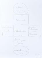 Soós Tamás (1955-): Életmű (cím nélkül). Nyomat, papír, jelzett a nyomaton, lapszéli apró gyűrődések...