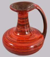 Massányi Ildikó iparművész váza, hibátlan, m: 18 cm