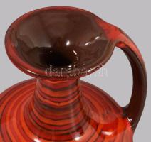 Massányi Ildikó iparművész váza, hibátlan, m: 18 cm