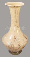 Lengyel Krosno anyagában színezett váza, jelzés nélkül, hibátlan, m: 29 cm