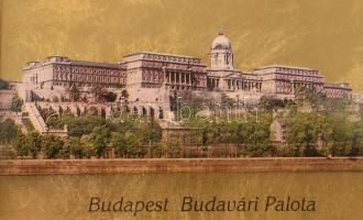 Aranylemezre festett kép, keretben, 4,5x6 cm