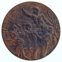 1948. "XIV. nyári Olimpiai Játékok London" aranyozott Zn emlékérem a magyar résztvevők név...