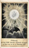 1912 Erinnerung an den XXIII. Internat. Eucharisticus Kongress zu Wien vom 12-15. September 1912 / XXIII. Nemzetközi Eucharisztikus Kongresszus Bécs / 23th International Eucharistic Congress in Vienna (kopott sarkak / worn corners)