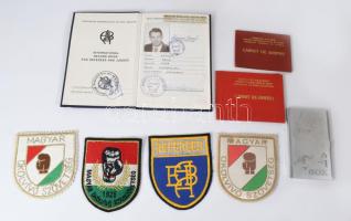Magyar Ökölvívók Szövetsége igazolványok, tárgyak, felvarrók