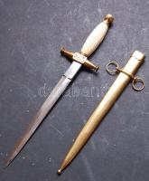 Román királyi haditengerészet háború előtti dísztőr csont fogóval / pre WW. II. Romanian naval dagger 33 cm