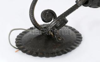 Kovácsoltvas falikar pár, h: 26 cm