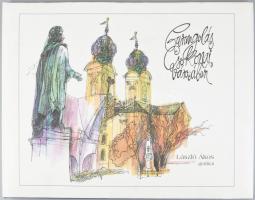 László Ákos: Barangolás Csokonai városában. - - grafikái. Debrecen, 1999, Kállai, [56] p. Első kiadás. Egészoldalas reprodukciókkal illusztrálva. Kiadói kartonált papírkötés, kiadói papír védőborítóban.