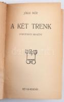 Jókai kolligátum: A két Trenk, Mégsem lesz belőle tekintetes asszony, A háromszínű kandúr, stb. Félvászon kötés, kissé kopottas állapotban.