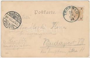 1899 Opava, Troppau; Evangelische Kirche, Museums Anlage, Pergola / Lutheran church, museum park. J....