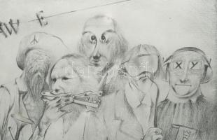 Bernáthy Sándor (1949-2012): Jazz, rock, beat az FMK-ban, 1980, plakát, papír, jelzett a plakáton, l...