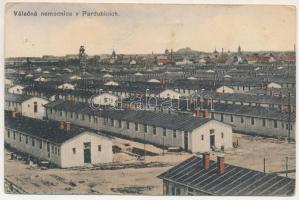 1918 Pardubice, Pardubitz; Válecná nemocnice / K.u.k. military hospital barracks (fl)