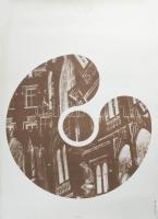 Butak András (1948-2021): Stúdió kiállítási plakát, 1983, papír, jelzett a plakáton, Generalart Dorogi Nyomda, lapszéli ázásnyommal, feltekerve, 50×70 cm